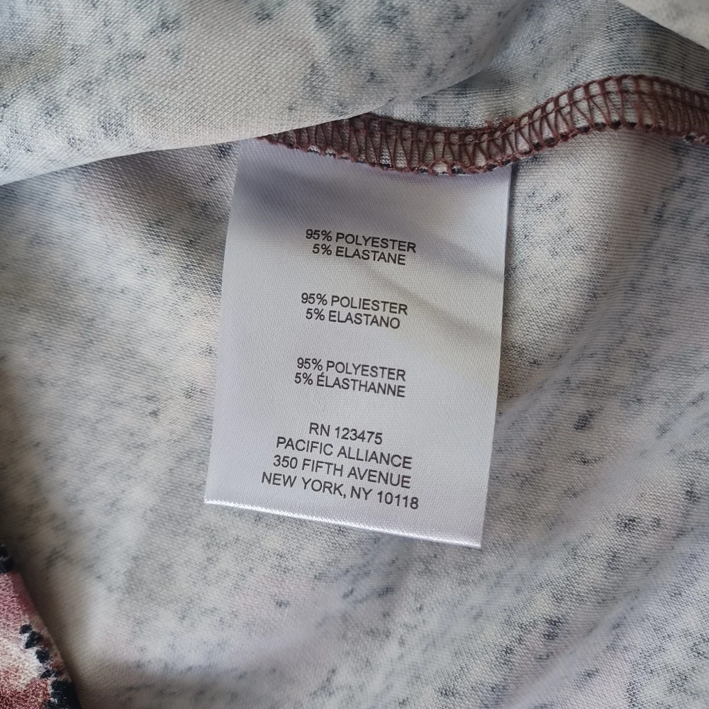 {Ellen Tracy} Houndstooth floral print top - Picture 4 of 6